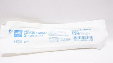Medline SYR130010A Luer Lock Disposable Syringe Without Ndle. 30ml